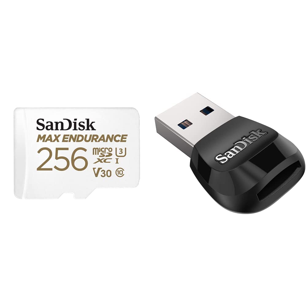 SanDisk 256GB MAX Endurance microSDXC Card + MobileMate USB 3.0