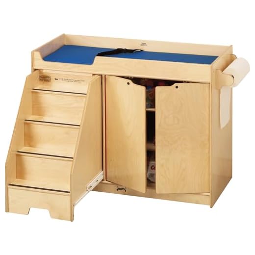 Jonti-Craft 5131JC Changing Table with Stairs, Left