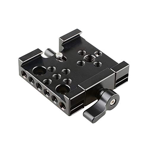 Placa de liberación rápida compatible con Manfrotto base adaptador para trípode 5