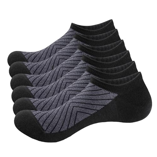 Image of YUEDGE Women's No Show Socks Breathable Invisible Ankle Socks Comfort lightweight Low Cut Socks For Women, 6 Pairs
