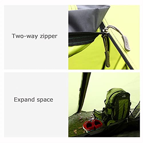 Carpa domo impermeable para camping 2 personas verde miniatura 5