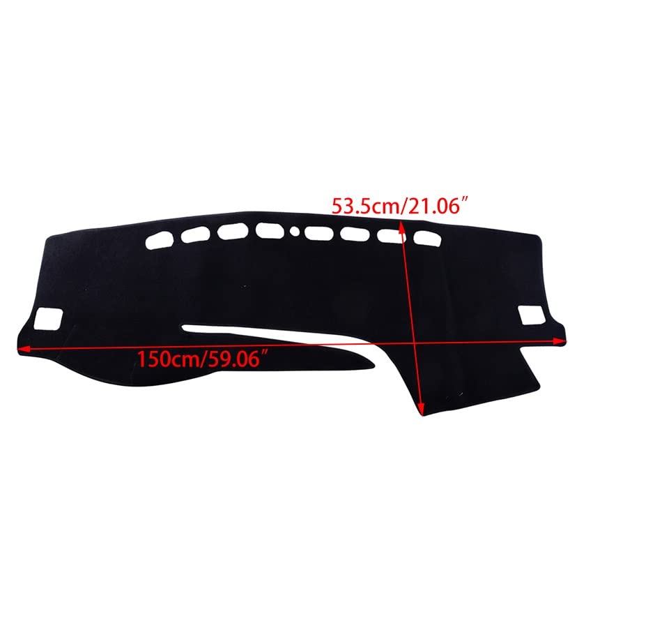 Alfombrilla para salpicadero de coche que evita reflejos en Highlander RHD 3