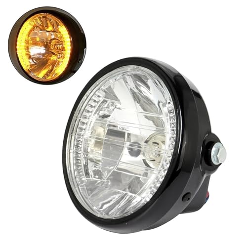 Lampe frontale pour moto rétro 12V pour rouler de nuit en Café Racer avec phare rond 7"