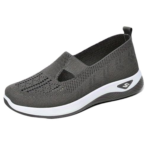 The Inspire Uplift Shoes for Women, Orthopedic Walking Shoes with Arch Support, Slip-On Non-Slip Breathable Knitted Shoes
