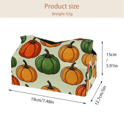 Housse de boîte à mouchoirs citrouille pour une table automnale chaleureuse - 5