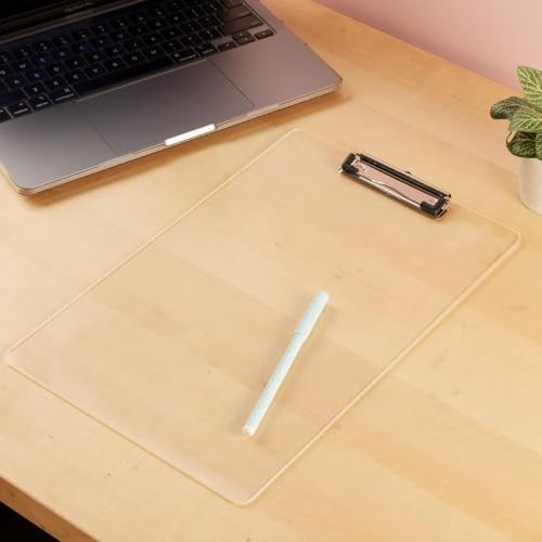 Image of Cubic Transparent A4 Exam Board - Unbreakable Acrylic Writing Pad & Clipboard for Students, Competitive Exams & Office Use