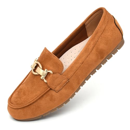 Image of Cvistpieo Loafers for Women Business Casual Shoes Comfortable & Lightweight Penny Loafers Slip On Work Flats