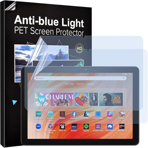 TiMOVO 2 Pack Blue Light Screen Protector for Fire HD 10/Plus/Kids Tablet