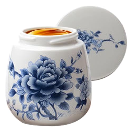 Humdcdy Huevera de cerámica, 220 ml con tapa, soporte para escalfar, vintage, huevera de cerámica, para el hogar, cocina, desayuno, cocina, cocina, postres, al vapor, para mujeres y hombres
