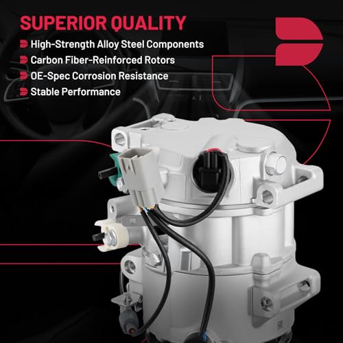 BDFHYK 158336 Air Conditioning A/C Compressor with Clutch Compatible with Lexus RX350 V6 3.5L 2007 2008 2009