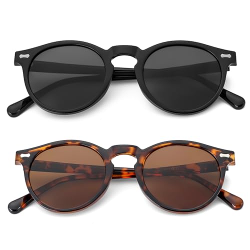 Image of Gleyemor Kids Polarized Cute Round Sunglasses for Kids Girls Boys Age 3-8