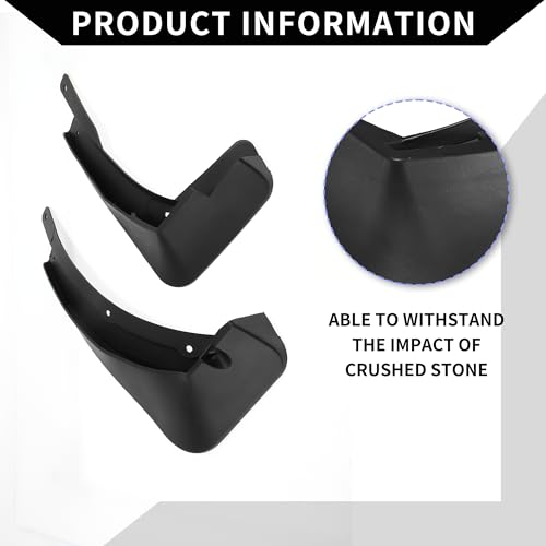 Image of Mud Flap Splash Guard with Mount Accessories for Volkswagen T-Roc TRoc 2017-2021 / Front & Rear Side Mud Guards /Durable / 1 Set
