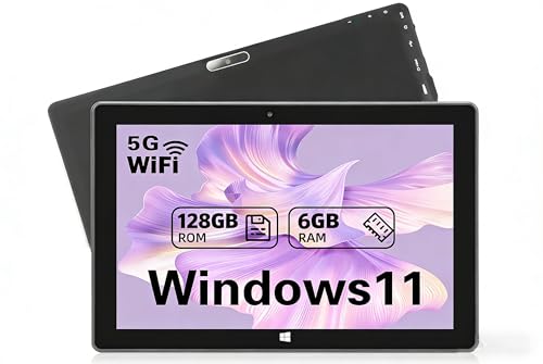 SZTPSLS Windows Tablet ，Windows 11 Tablet, 128GB ROM+6GB RAM, 10 Inch Tablets Window 5MP+2MP Camera 5G WiFi BT/6000mAh/1280 * 800 IPS Screen