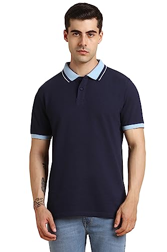 Image of Dennis Lingo Men's Solid Polo Regular Fit T-Shirt (Cotton Polo)