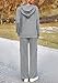 PRETTYGARDEN 2 Piece Sets for Women Fall 2026 Sweatsuits Outfits Lounge Matching Hoodie Set Travel Track Suits Winter Clothes (Grey,Large)