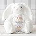 I Am - Personalized Stuffed Bunny, I'm Kind Smart Brave Confident Loved Enough Personalized Soft Toy Stuffed Animal, Easter Gifts for Granddaughter, Bunny Hug Cute Birthday Gift from Grandma Mom