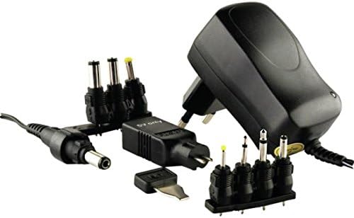 Schwaiger NG1000USB 011 universal power supply with multiple interchangeable connector tips.