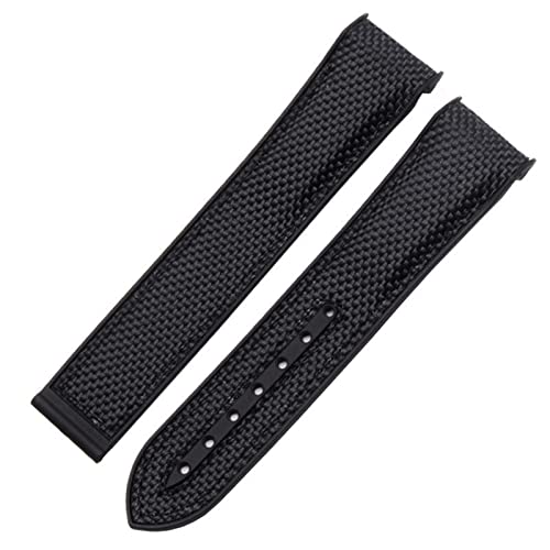 Bracelet montre pour Omega Planet Ocean 600 boucle déployante silicone nylon
