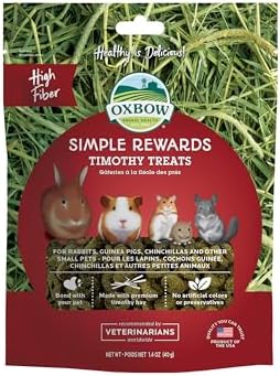 Oxbow Simple Rewards Timothy Hay Small Animal Treats, Healthy Gui...