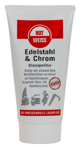 ROTWEISS 5450 Edelstahl & Chrom Glanzpolitur 150 ml