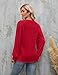 BMJL Womens Work Blouse Dressy Business Casual Tops Long Lantern Sleeve V Neck Office Fall Shirt 2023(2XL,Bright Red)