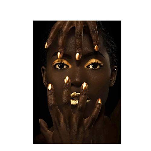 Œuvres d'art murales africaines pour salon moderne et chaleureux