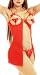 The Victory Women's Mesh Cupless Babydoll with Bows Straps