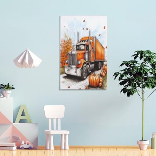 Camion géant décoration murale impression sur toile affiche moderne 40x60cm - 4