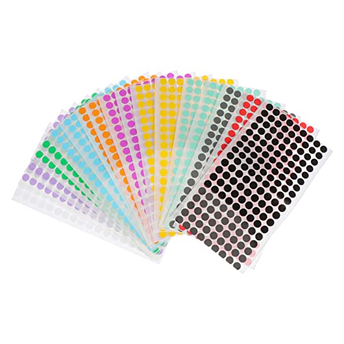 LckCryspho マーキングステッカーパック 18枚入り カラードット ? 家庭の整理収納に便利な剥がして貼る手書きメモ