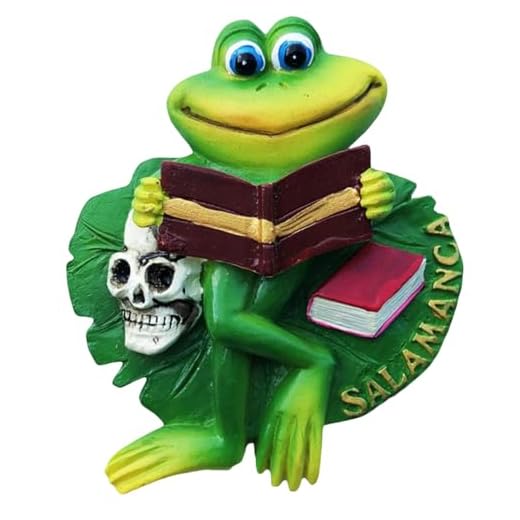 Imán para nevera, diseño de rana, estilo Salamanca, España, regalo de recuerdo, calcomanía magnética para manualidades