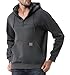TUAOVA Men's Fashion Hoodies Sweatshirts Loose Fit Heavyweight Quarter-Zip Sweatshirt Fleece-Lined Pullover(Dark Grey,XL)