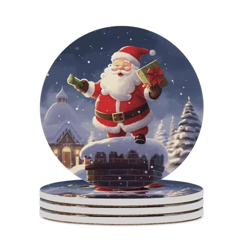 Dessous de verre céramique et liège de qualité supérieure - Noël