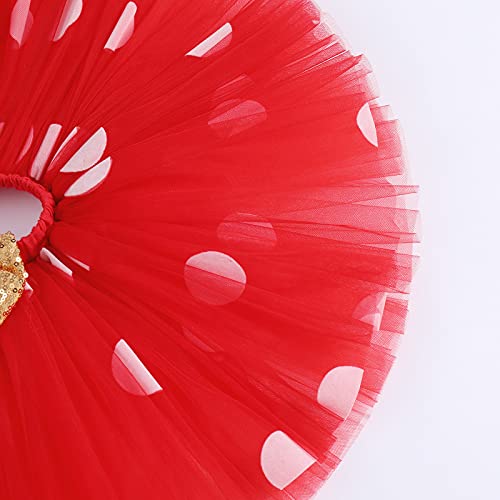 1St Birthday Outfit Baby Girl Romper Polka Dots Mini Tutu Skirt Headband Shiny Barefoot Sandals Shoes One Year Old Cake Smash Photo Shoot I'm One Mouse Birthday Party Supply Clothes Set Black 1T #TOP4