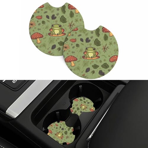 Portavasos para auto goma neopreno 2 piezas 2.7 pulg miniatura 5