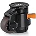 MOLIGOU Leveling Stem Casters, Retractable Leveling Casters with Ratchet Handle, Heavy Duty Workbench Casters, Total Load Capacity 2200 Lbs, 4 Pack