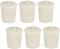 Vista 11 de 4 velas votivas de cera de abeja pura, sin perfume, naturalmente ligeramente perfumadas a miel, 15 horas de tiempo de combustión cada una (blanco)