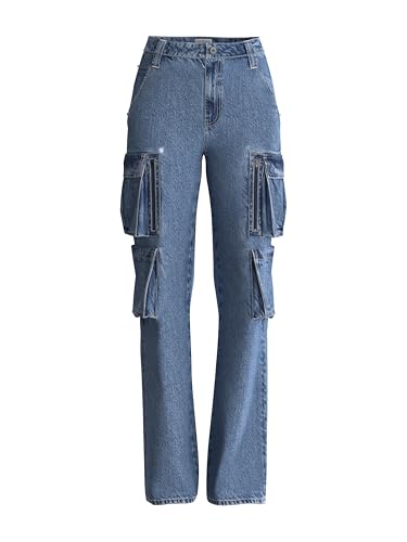 GUESS Women's Eco Kori Cargo Pant, The Maritime at Amazon