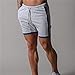 Cortos Pantalones Cortos para Hombre Verano Casual Fitness Gimnasios Culturismo Jogger Ropa De Entrenamiento Pantalones Cortos De Compresión De Secado Rápido Hombres XL Gris Cla