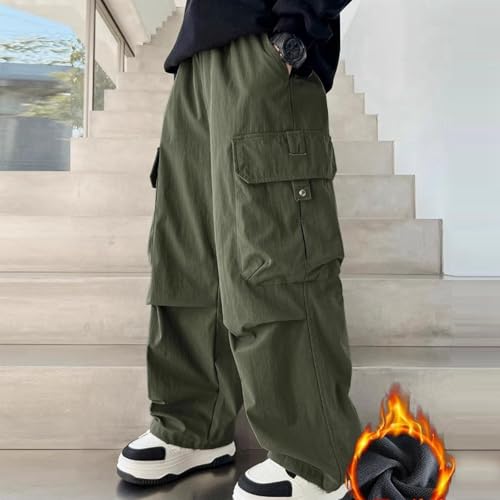 Boys Active Sweatpants Drawstring Elastic Joggers Fleece Warm Comfortable Pants for Kids School Sports Outdoor3