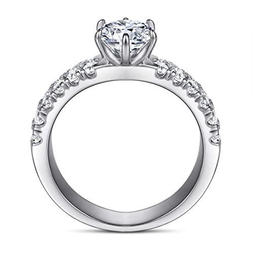Bague en argent véritable avec double rang de zirconium à offrir pour un mariage unique - 3