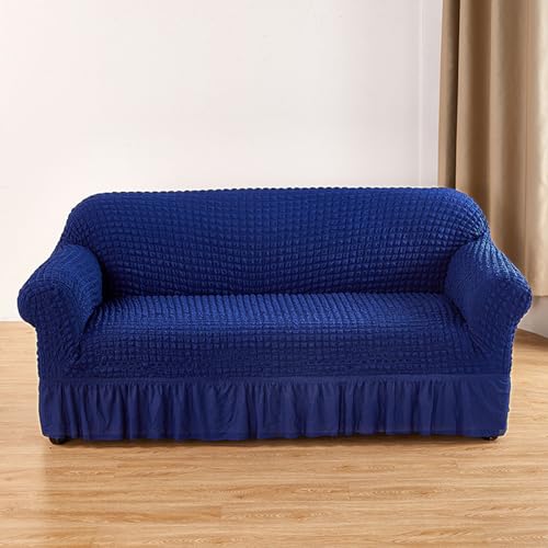 Fundas para sofá de 3 plazas azul marino para salones familiares 3
