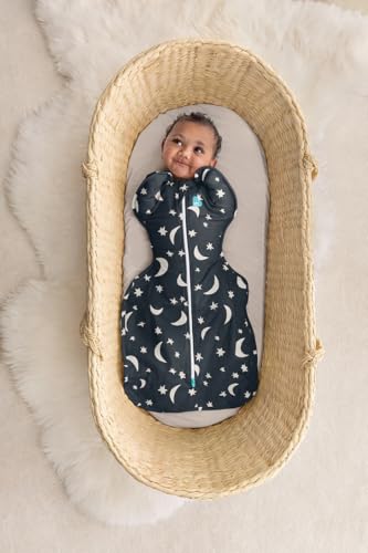 Image of Love To Dream Swaddle UP, Baby Sleep Sack, Twin Zipper For Easy Diaper Changes, Arms UP Position, Hip-Healthy, Lightweight & Breathable, Sleeping Bag, Moderates Temps, 1-3 M, Big Sky Charcoal
