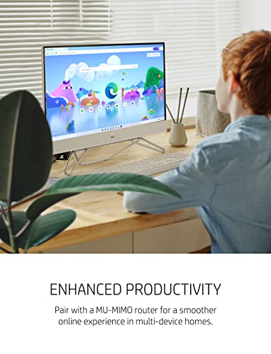 Hp 24" All-In-One Desktop, Amd Ryzen 7 5700U, 16 Gb, 256 Gb Ssd & 1 Tb Hard Drive, Full Hd Ips Touchscreen, Windows 11 Home, 4 Usb Ports, Privacy Camera, Dual Mics, Keyboard & Mouse (24-Cb0090, 2021) #TOP6