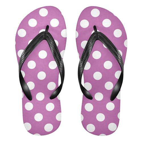 RunningBear Polka Dot Womens Flip Flops Sandals Thong Cushion Sandals