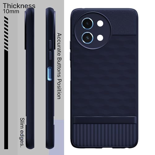 Image of Shockproof Case for Vivo Y38 5G / Y58 5G | Full Camera Protection | TPU Flexible Back Cover for Vivo Y38 5G / Y58 5G (Steel Blue)
