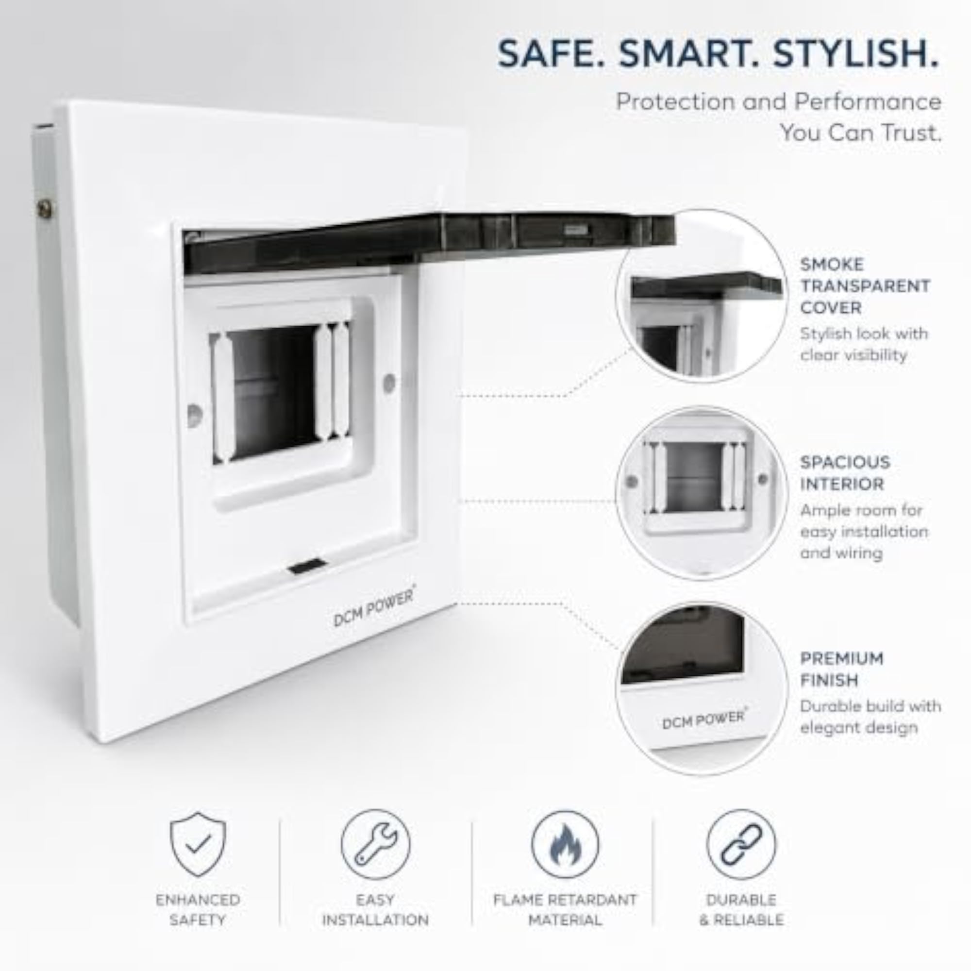 4 Way Metal Wall Mounted MCB Box
