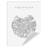 GP TONER Bilder Poster Sao Paulo Poster Geometrische Stil 