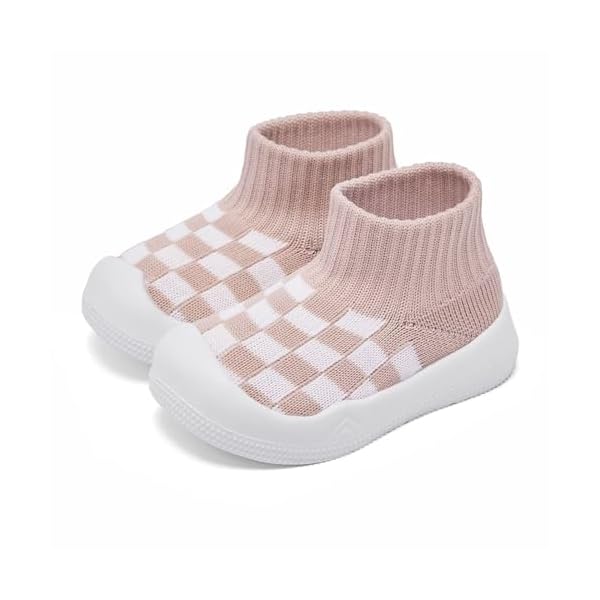 Eashi Baby Boy Girl Non-Skid Indoor Infant Walking Shoes Breathable Warm Elastic Sock Shoes with Memory Sole Protect Toes Outdoor Sneakers