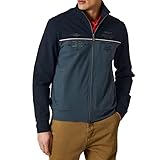 95% Cotone - 5% Elastan Aeronautica Militare Felpa con Zip Uomo FE1725 Blu Scuro Grigio Medio Pilota 32° Stormo Taglia XL