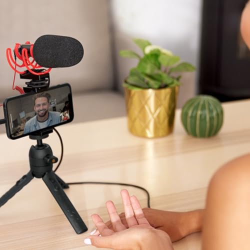 3.5mm TRS to TRRS Patch Cable Rode SC7 Cord Coiled Audio Wire Micphone Lead Compatible with MOVO SC7, Rode Videomicro GO/Wireless GO/Videomipro+/MM1 and BOYA External Mic